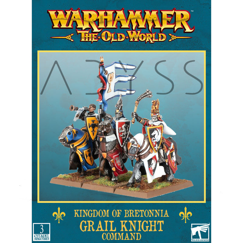 Bretonnia - Grail Knight Command (Metal) ( 3019-W )