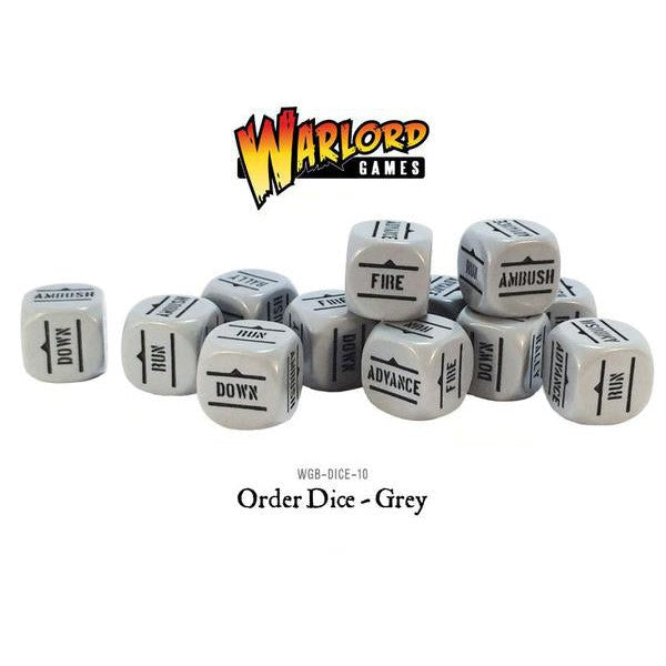 Bolt Action Order Dice Pack - Grey ( Wgb-Dice-10 )