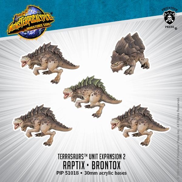Monsterpocalypse: Terrasaurs - Raptix / Brontox - pip51018 - Used