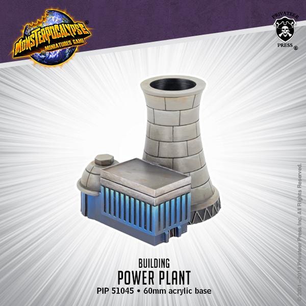 Monsterpocalypse: Building - Power Plant - pip51045 - Used