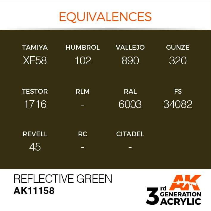 AK Acrylic 3G - Reflective Green ( AK11158 )