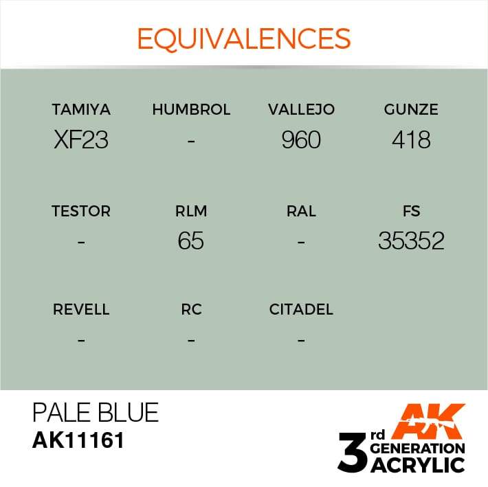 AK Acrylic 3G - Pale Blue ( AK11161 )