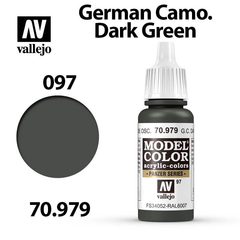 Vallejo Model Color - German Camo Dark Green 17ml - Val70979 (097)