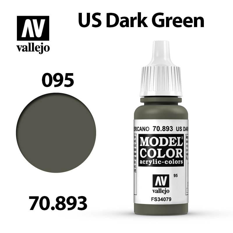 Vallejo Model Color - US Dark Green 17ml - Val70893 (095)