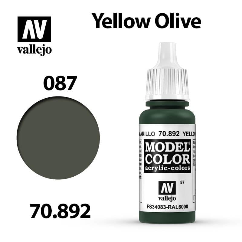 Vallejo Model Color - Yellow Olive 17ml - Val70892 (087)