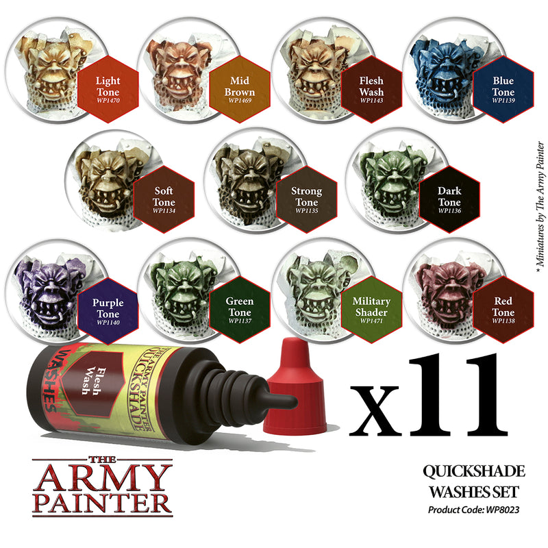 Army Painter Warpaints Quickshade Washes Set ( WP8023 )