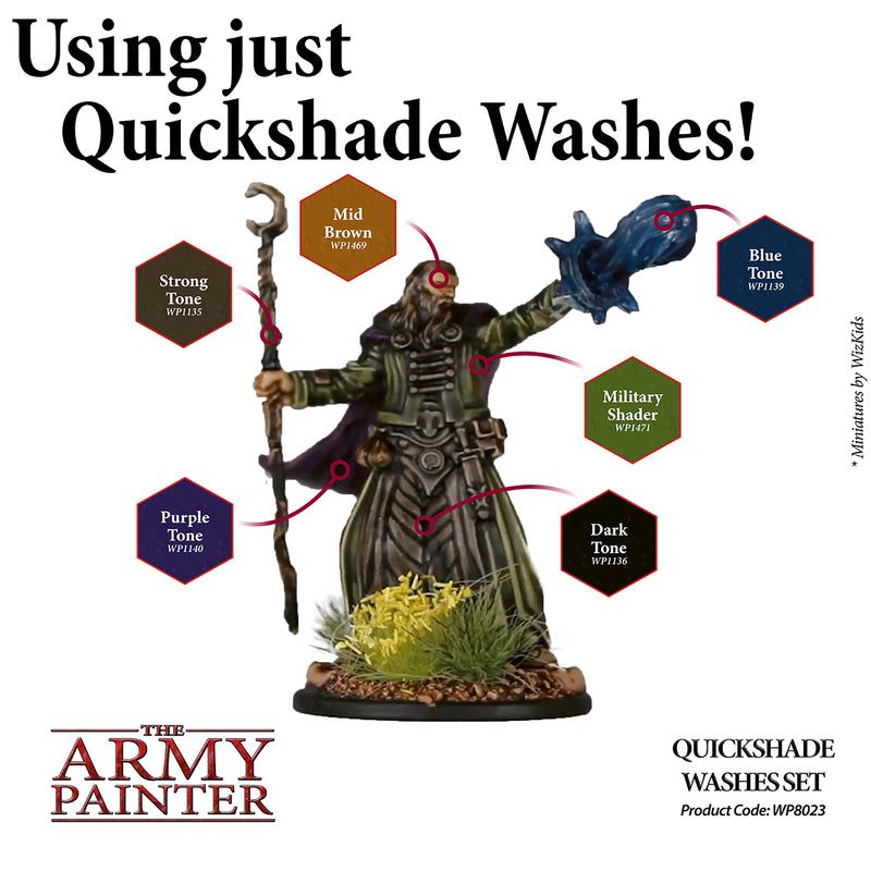 Army Painter Warpaints Quickshade Washes Set ( WP8023 )