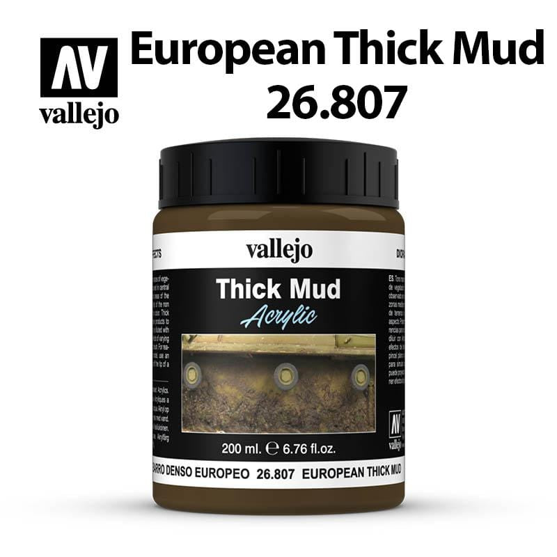 Vallejo Diorama Thick Mud - European Thick Mud 200ml - Val26807