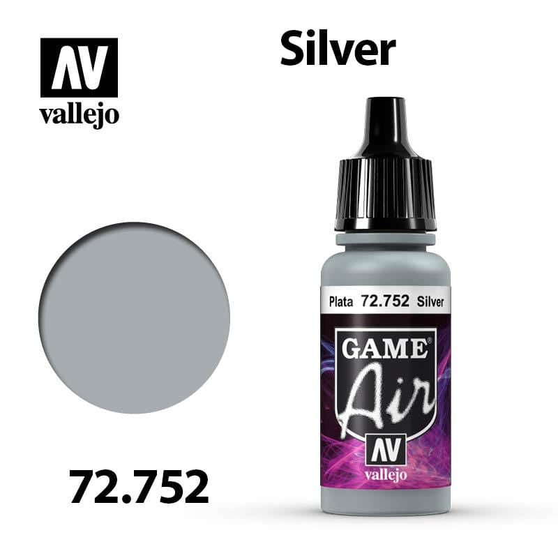 Vallejo Game Air - Silver 17ml - Val72752