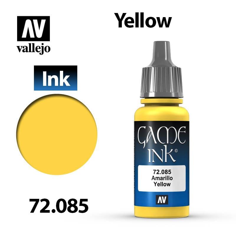 Vallejo Game Ink - Yellow 17ml - Val72085