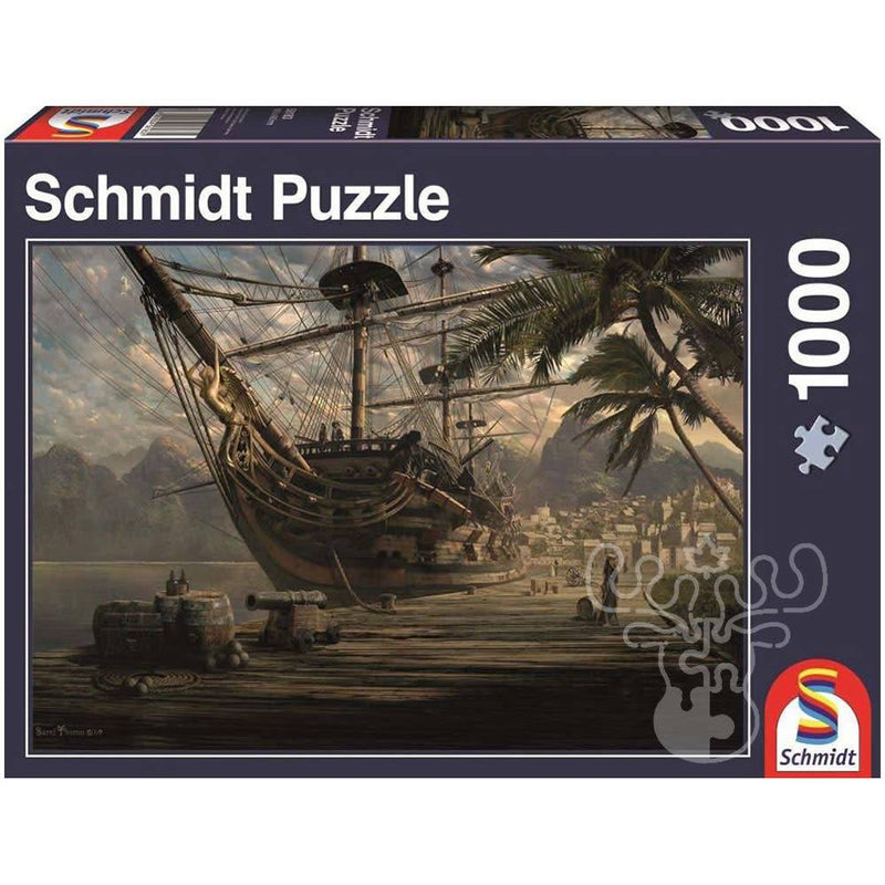 Schmidt 58183 - Ship At Anchor - 1000p