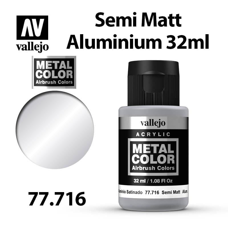 Vallejo Metal Color - Semi Matt Aluminium - Val77716