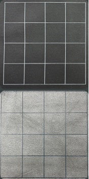 D&D: Mega Game Mat - Reversible Gray/Black 1" Squares