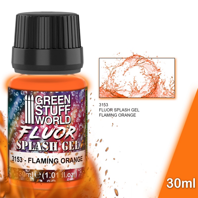 GSW Effect - Splash Gel: Fluor Flaming Orange 30ml (3153)