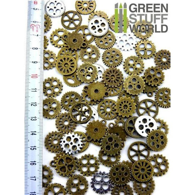 GSW Steampunk Gears and Cogs Beads 85g 15mm (9130)