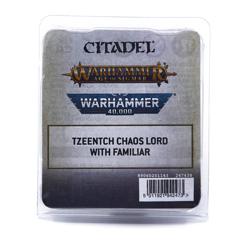 Warriors of Chaos - Tzeentch Chaos Lord with Familiar (Metal)
