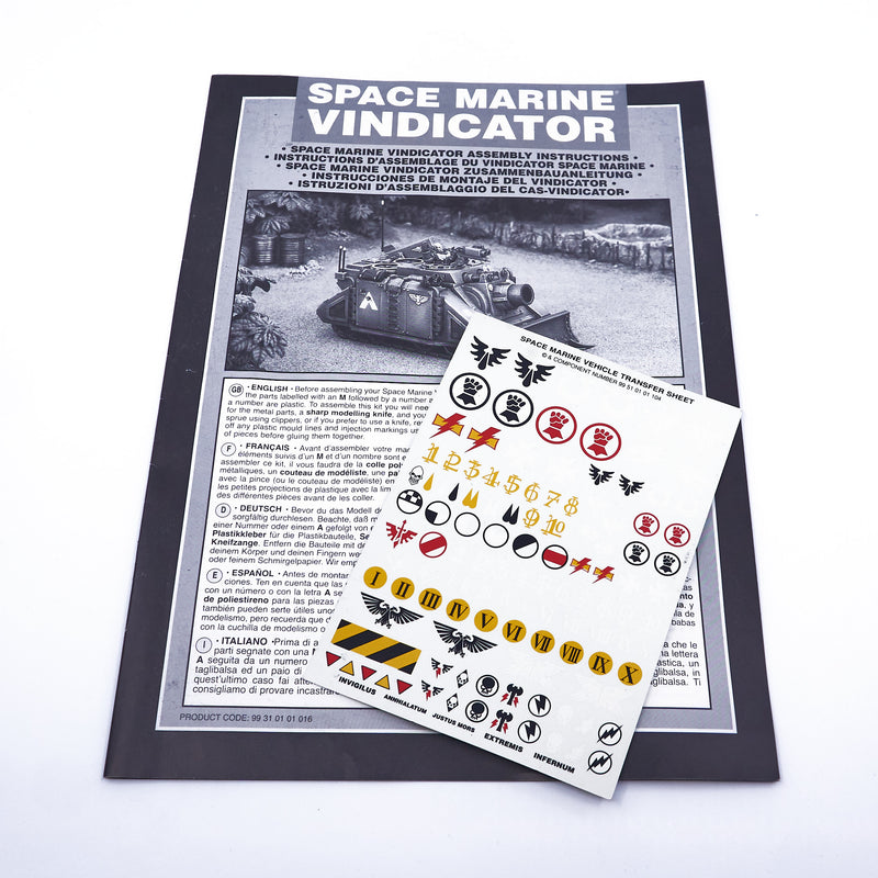 Space Marines - 1998 Vindicator (Metal) (05821) - Used
