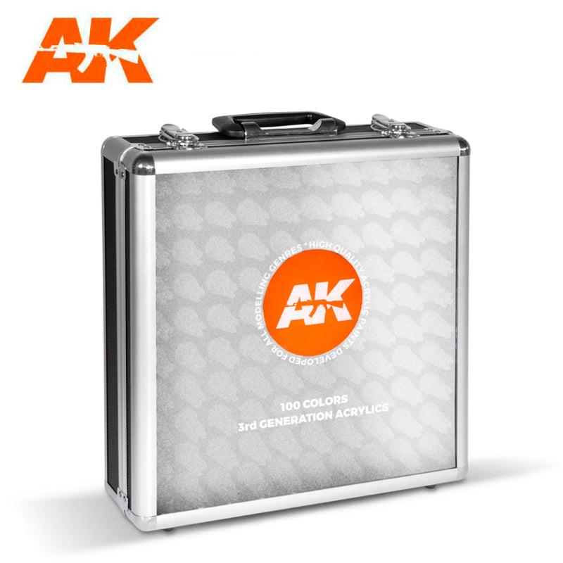 AK Acrylic 3G - Briefcase 100 Colors Full Range ( AK11702 )