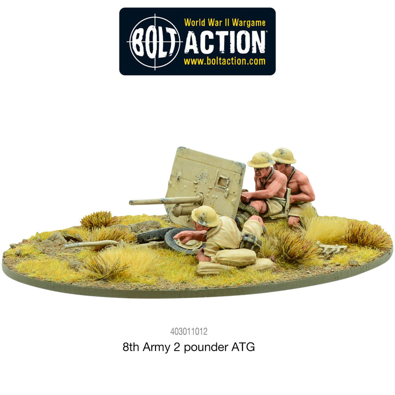 Bolt Action British 8th Army 2 Pounder ATG ( 403011012K )