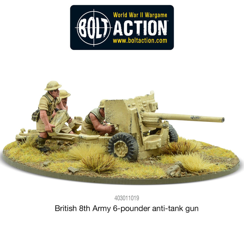 Bolt Action British 8th Army 6 Pounder ATG ( 403011019K )