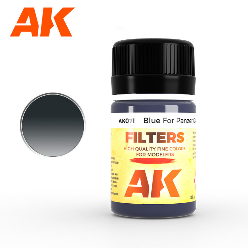 AK Enamel Filters: Blue for Panzer Grey (AK071)