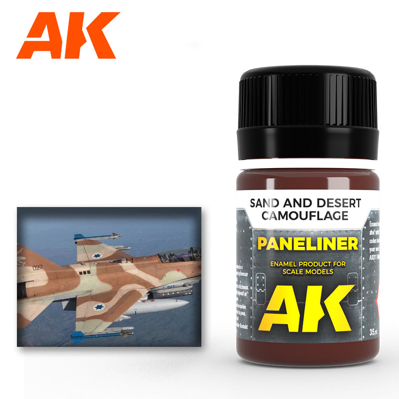 AK Enamel Paneliners : Sand & Desert Camouflage (AK2073)
