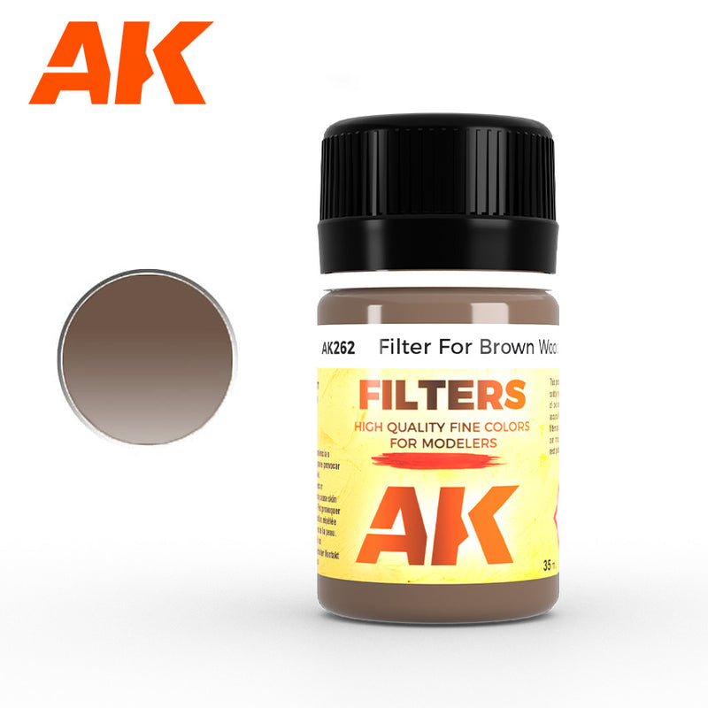 AK Enamel Filters: Red-Brown for Wood (AK262)