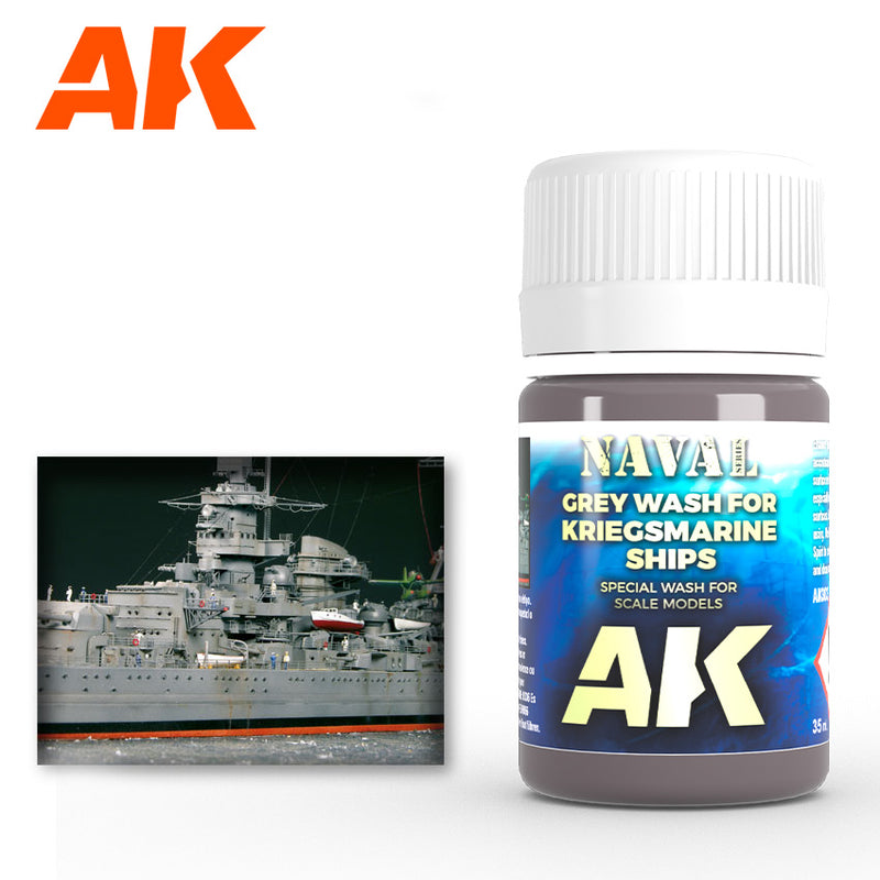 AK Enamel Wash - Grey for Kriegsmarine Ships (AK303)