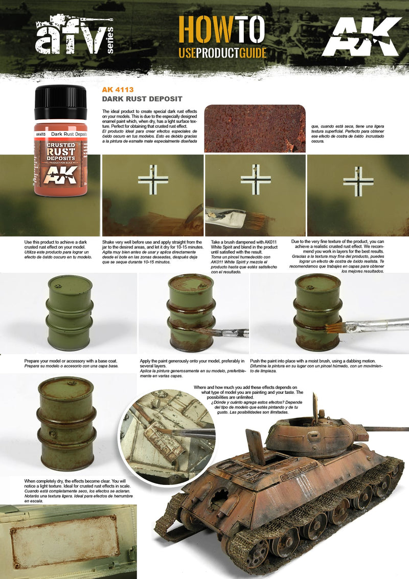 AK Enamel Deposits: Dark Rust (AK4113)