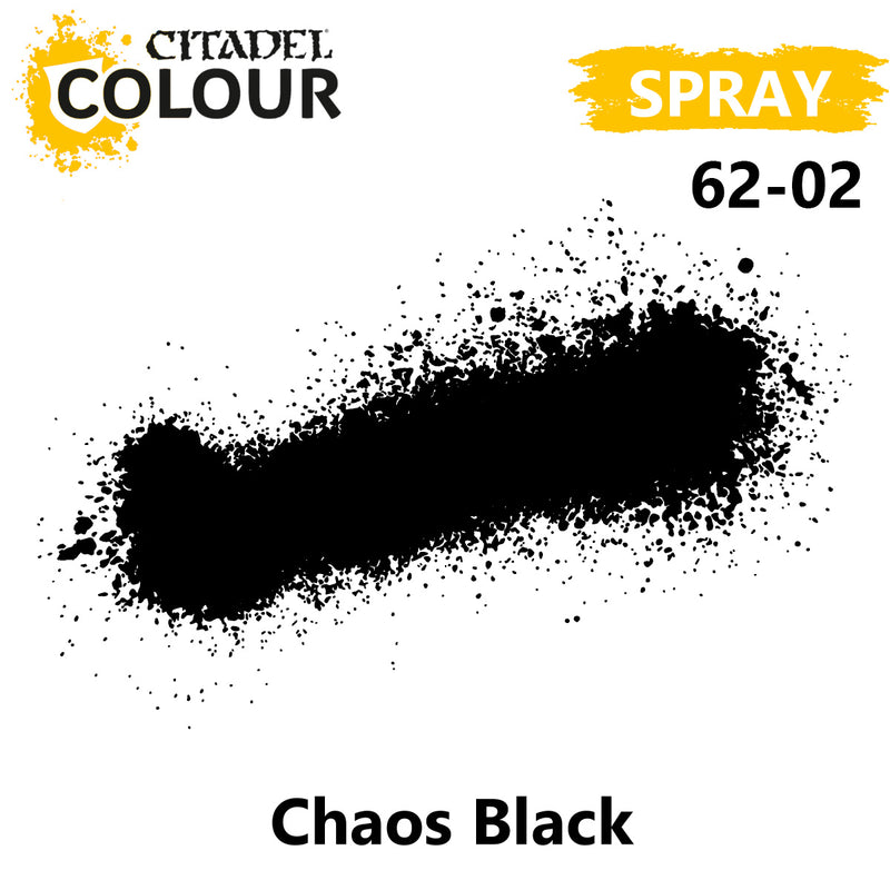 Citadel Primer Spray - Chaos Black ( 62-02 )