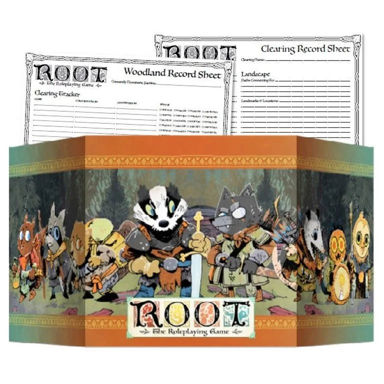 Root: Le jeu de Rôle - Écran de Maitre de Jeu & Fiches Clairières