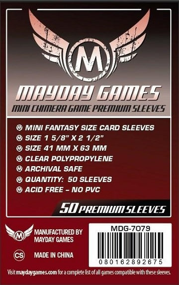 Mayday Games Premium Mini Chimera 43mm x 65mm 50 ct