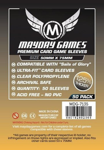 Mayday Games Premium Sails of Glory 50mm x 75mm 50 ct