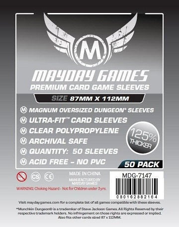 Mayday Games Premium Magnum Oversized Dungeon 87mm x 112m 50 ct