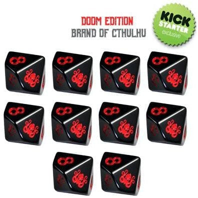 10 D10 Elder Dice - Brand of Cthulhu: Doom Edition (ED0-C0D) - Abyss Game Store