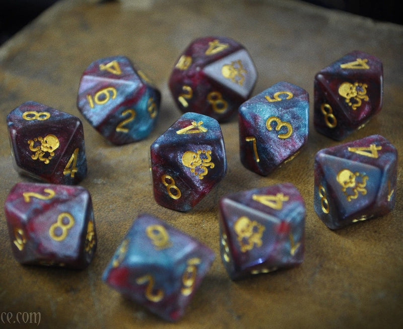 10 D10 Elder Dice - The Seal of Yog-Sothoth: Nebula (ED0-G01) - Abyss Game Store