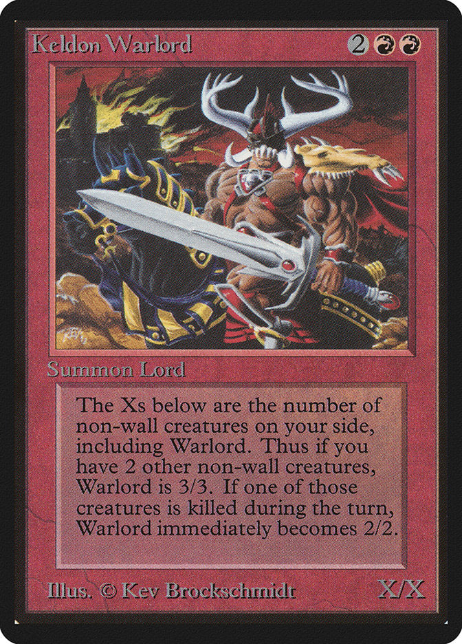 Keldon Warlord [Limited Edition Beta]