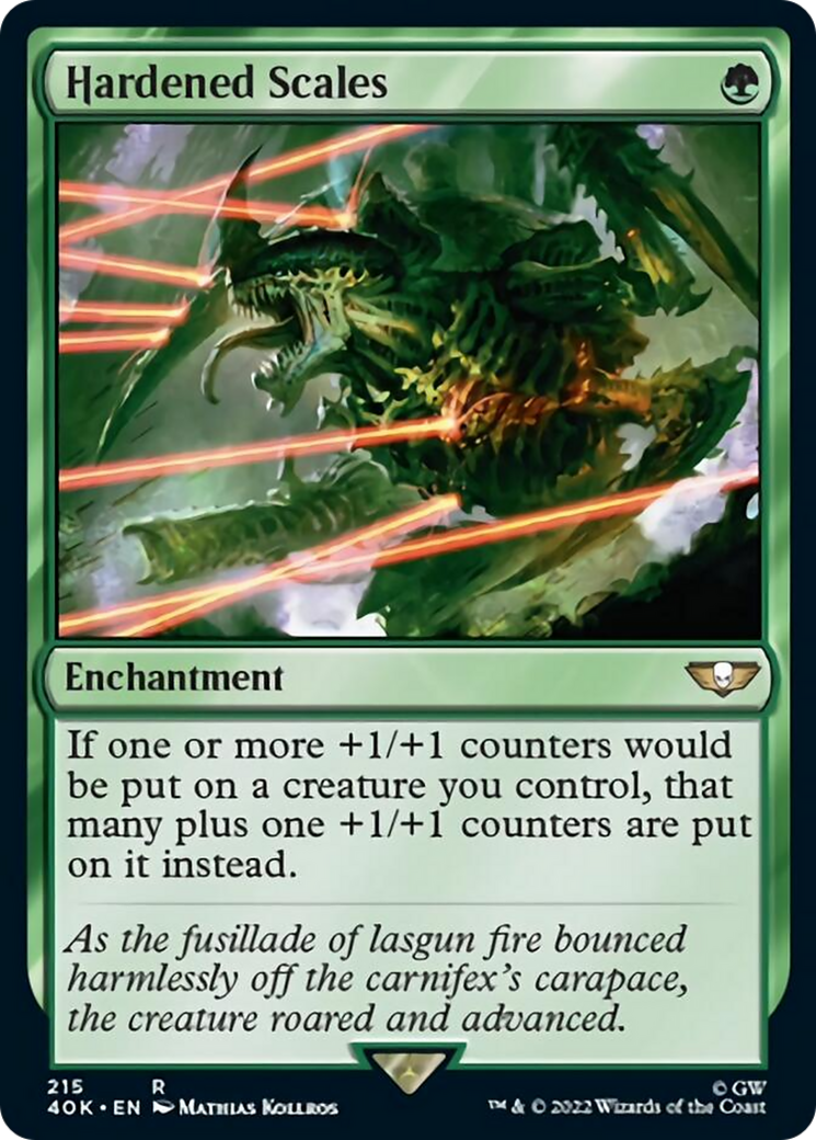 Hardened Scales (Surge Foil) [Universes Beyond: Warhammer 40,000]