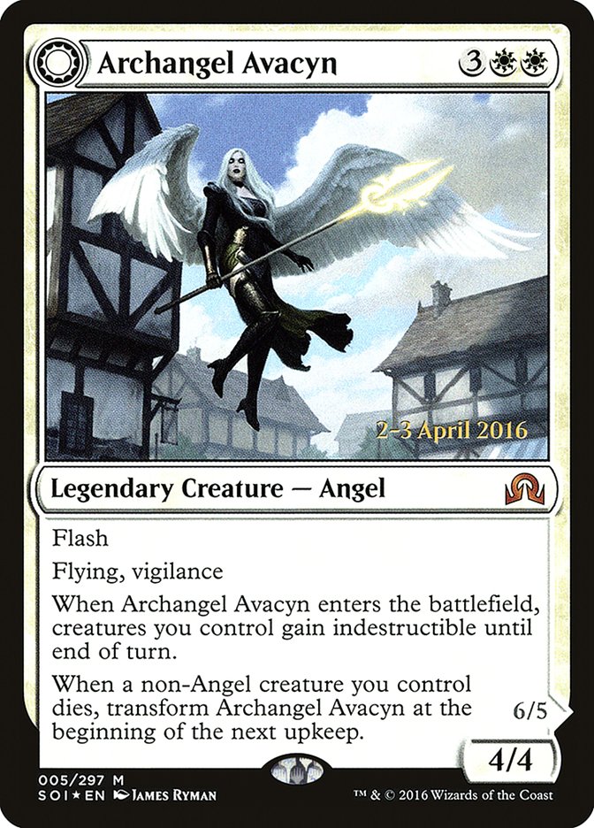 Archangel Avacyn // Avacyn, the Purifier [Shadows over Innistrad Prerelease Promos]