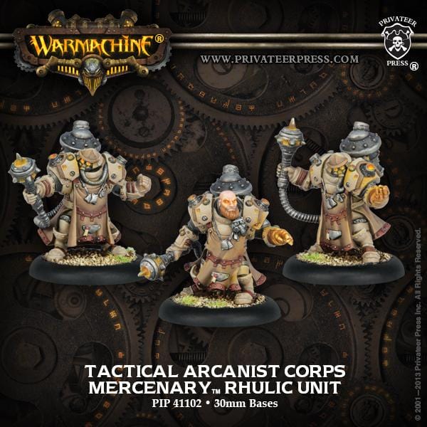Tactical Arcanist Corps Rhulic Unit (3) (Metal) - pip41102