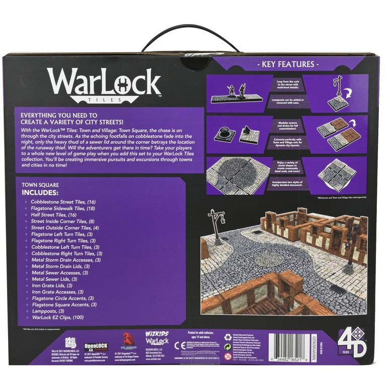 4D Warlock Tiles - Town & Village - Town Square( 16521 )