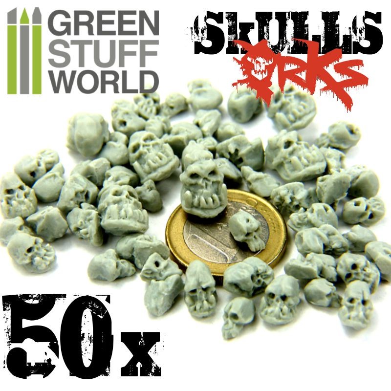 GSW Resin Orks Skulls (1387)
