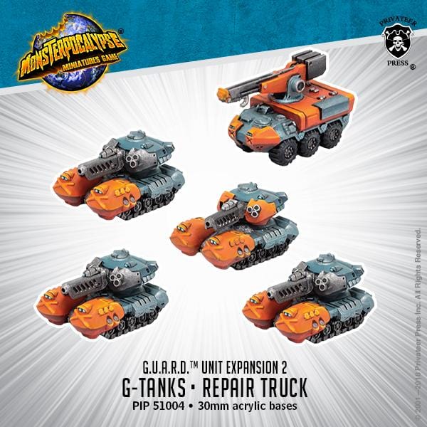 Monsterpocalypse: G.U.A.R.D. - G-Tanks / Repair Truck - pip51004