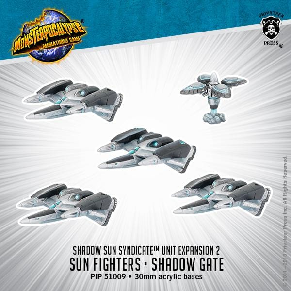 Monsterpocalypse: Shadow Sun Syndicate - Sun Fighters / Shadow Gate - pip51009 - Used