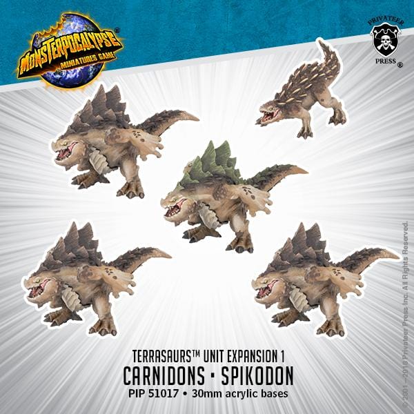 Monsterpocalypse: Terrasaurs - Carnidons / Spikodon - pip51017 - Used