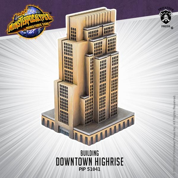 Monsterpocalypse: Building - Downtown Highrise - pip51041 - Used