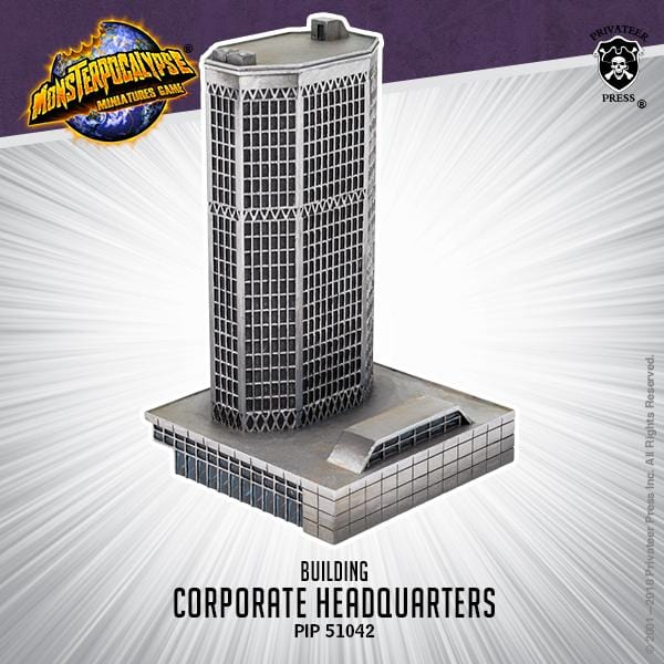 Monsterpocalypse: Building - Corporate Headquarter - pip51042 - Used