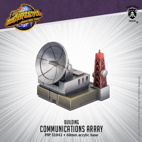 Monsterpocalypse: Building - Communications Array - pip51043 - Used