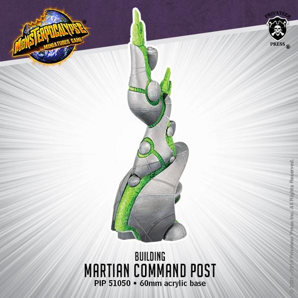 Monsterpocalypse: Building - Martian Command Post - pip51050 - Used