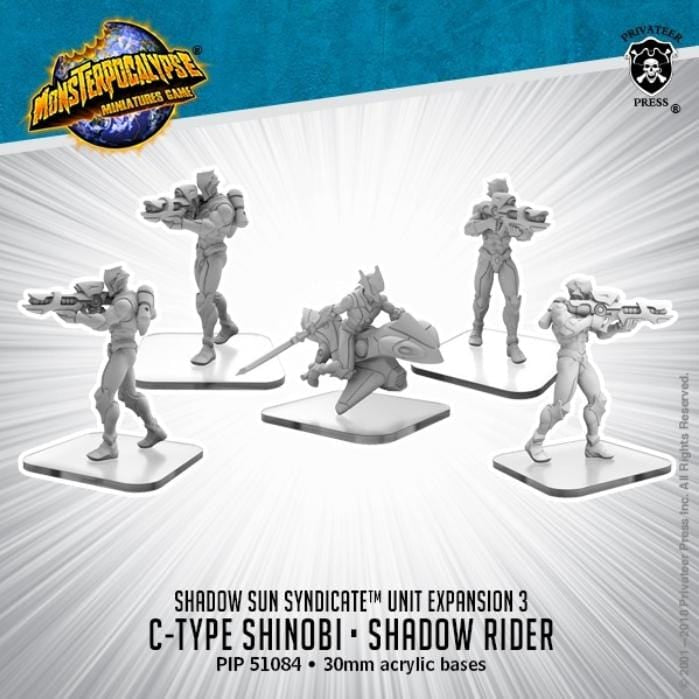 Monsterpocalypse: Shadow Sun Syndicate - C-Type Shinobi / Shadow Rider - pip51084 - Used
